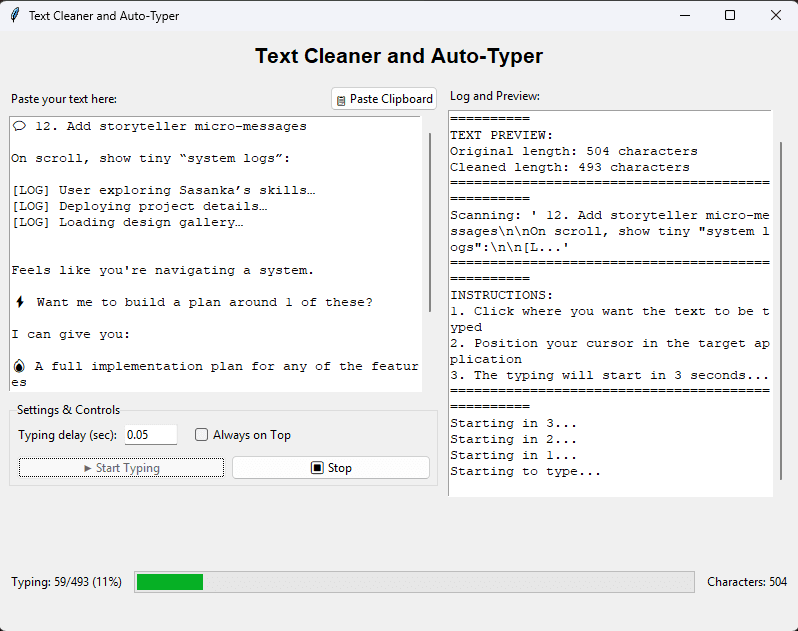 Text Cleaner and Auto-Typer media 2